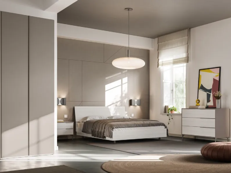 Letto matrimoniale con testiera Banco Night 25 di Orme