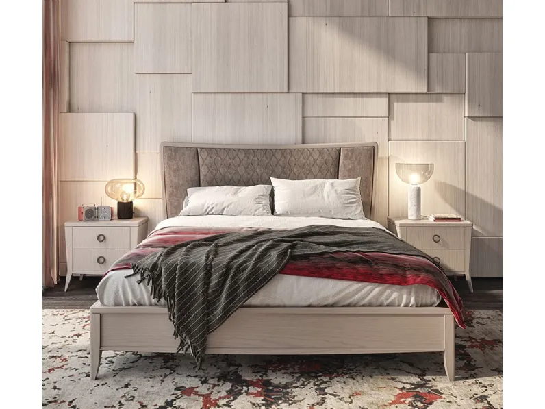 Letto Rails MAG1314 con testiera imbottita di Betamobili