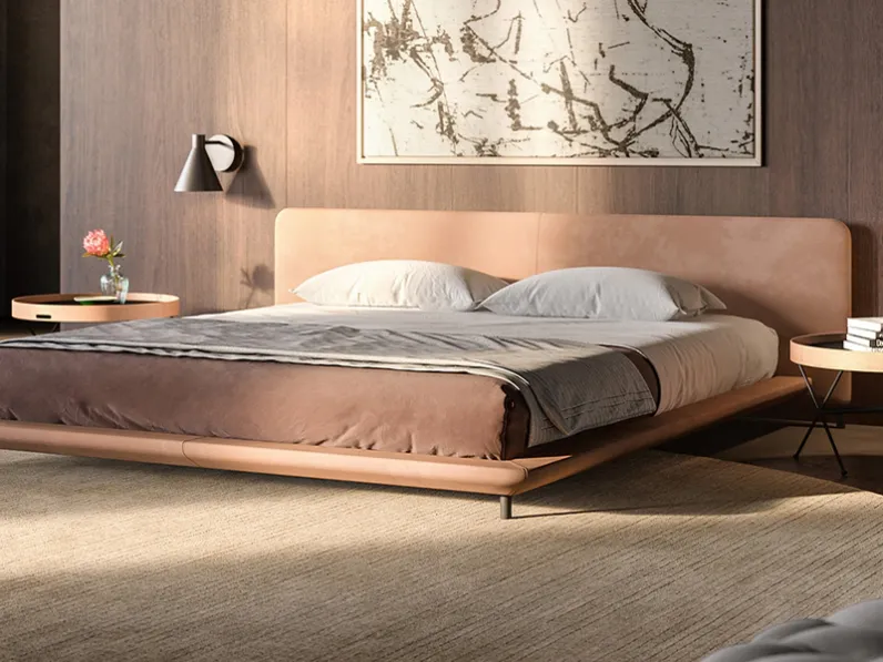Letto imbottito Blendy di De Padova