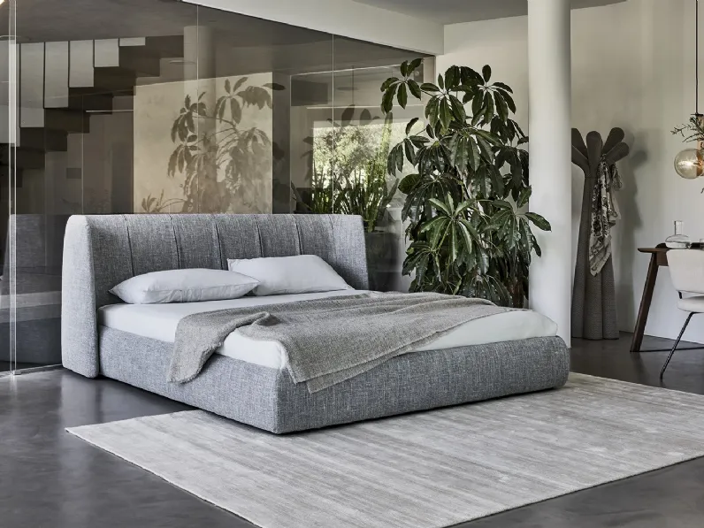 Letto con testiera e box contenitore Basket di Bonaldo