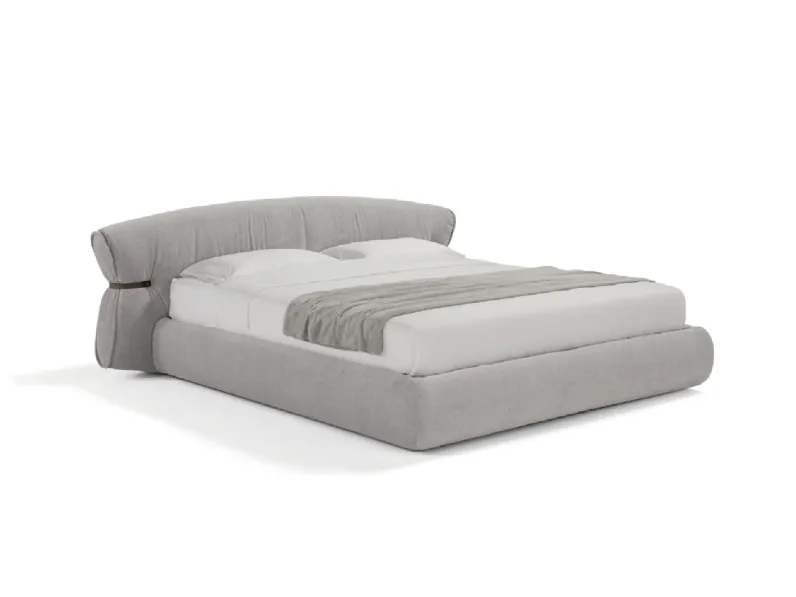 Letto matrimoniale Bonbon in tessuto imbottito di Max Divani