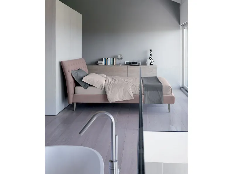 Letto in tessuto Duke di Bontempi Letti Design