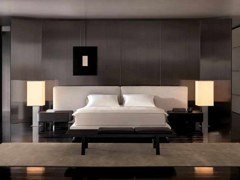 Letto imbottito Brera di Poliform