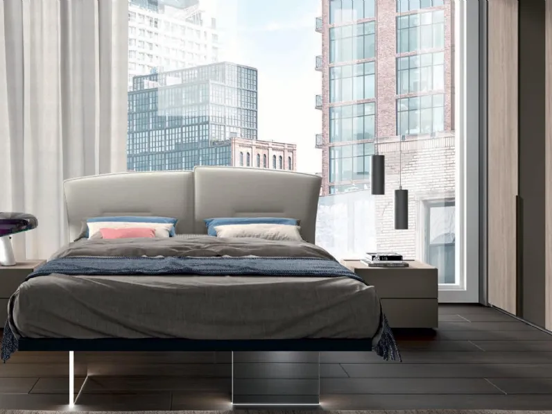 Letto in tessuto imbottito Brezza di Artigianmobili