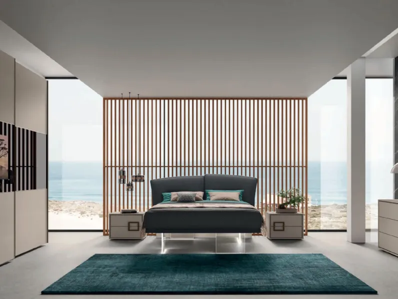 Letto in tessuto imbottito Brezza di Artigianmobili