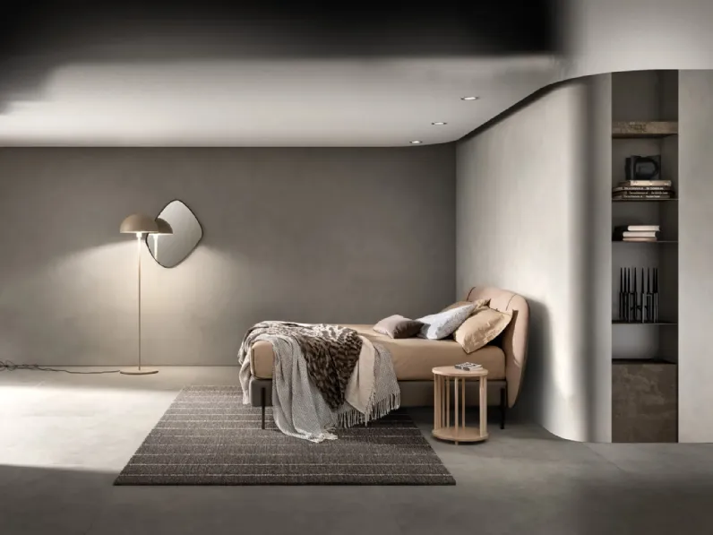 Letto in tessuto con testiera Set di Bside