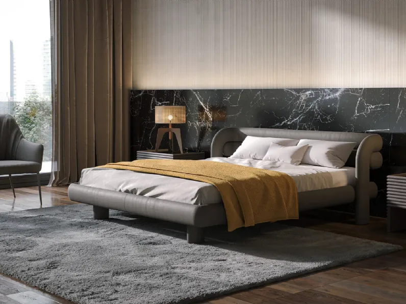 Letto in pelle Bull di Tonin Casa