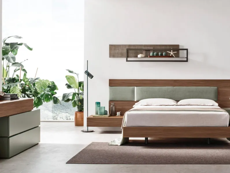 Letto con testiera Bumpy di Maronese