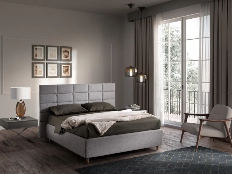 Letto Burton con testiera trapuntata di San Lorenzo