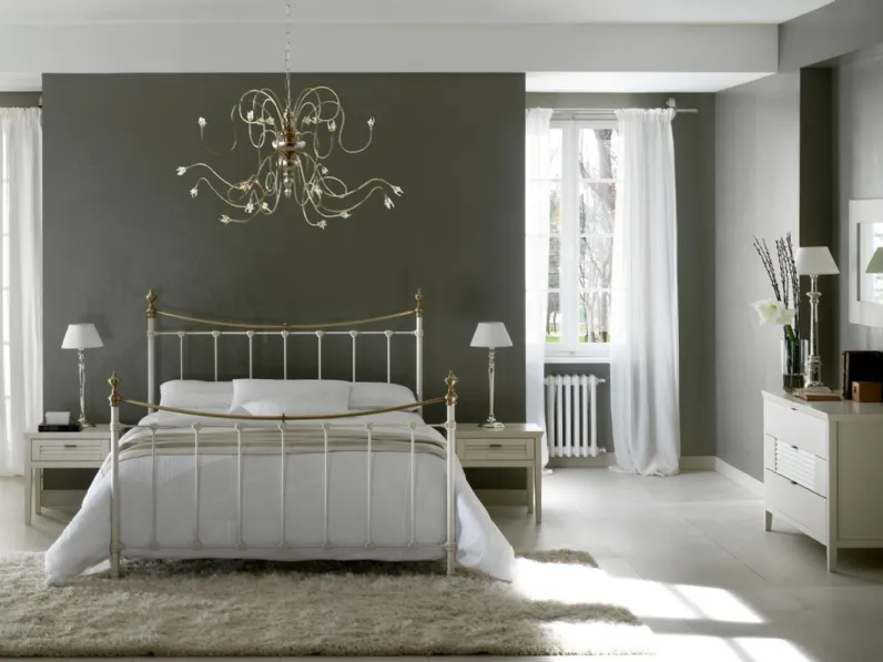 Letto Oliver in ferro e alluminio di Cantori