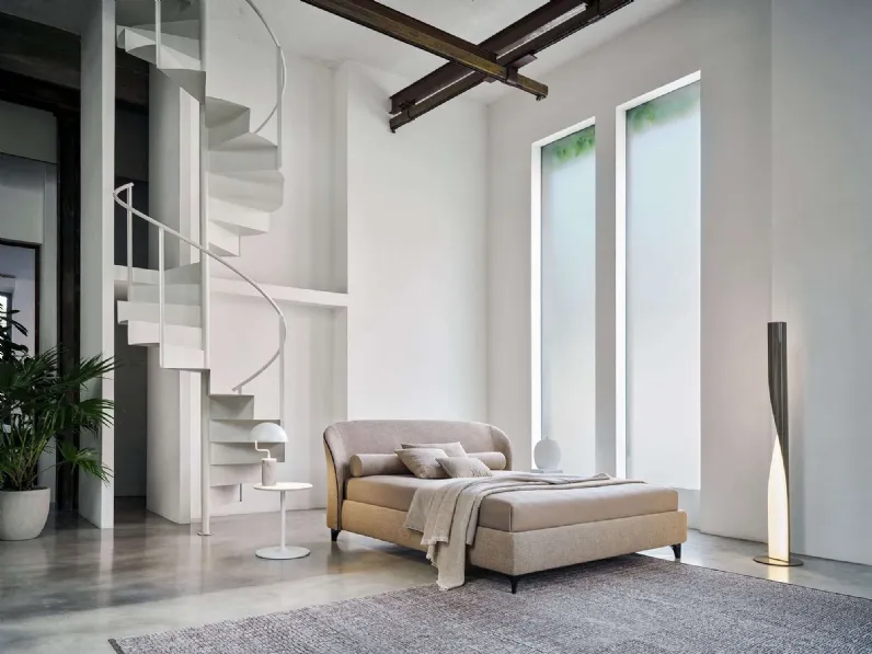 Letto in tessuto con testiera Carnaby di Twils