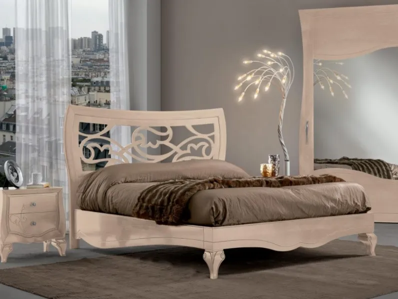 Letto Chantal art 4715 in Noce Natura di Padovani Mobili
