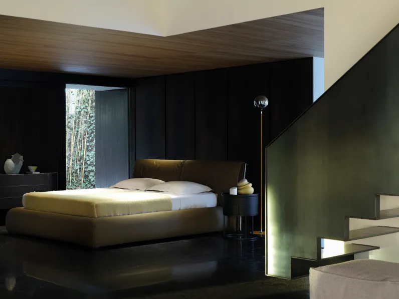 Letto Belt in pelle di Cierre Imbottiti