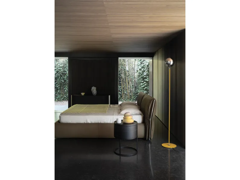 Letto Belt in pelle di Cierre Imbottiti