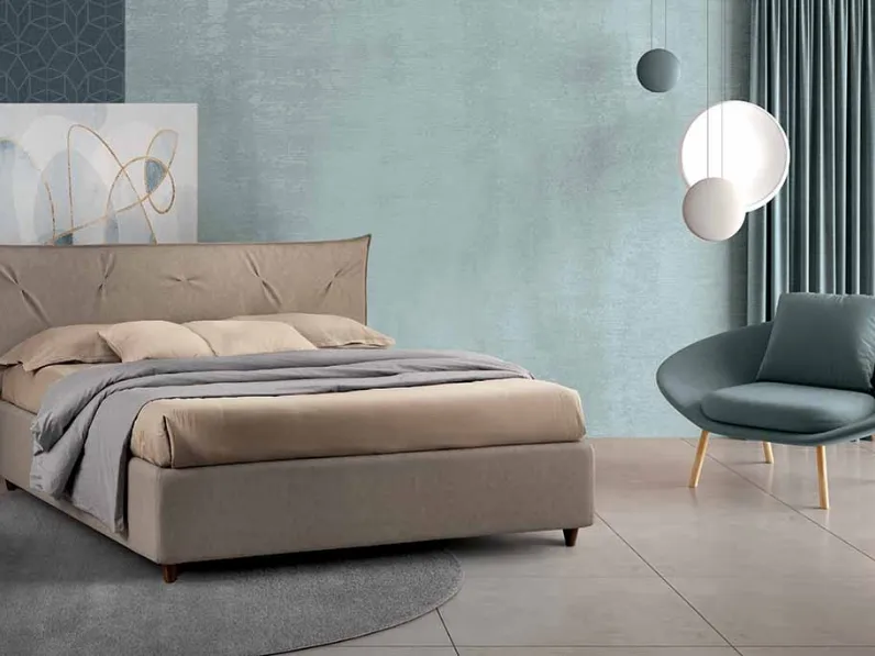 Letto in tessuto Cigno di Cosmo Letti