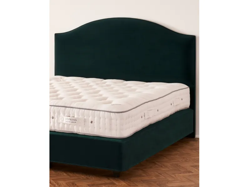 Letto con testiera sagomata Clabon di Vispring