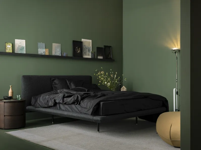 Letto in tessuto Clapis di Kristalia