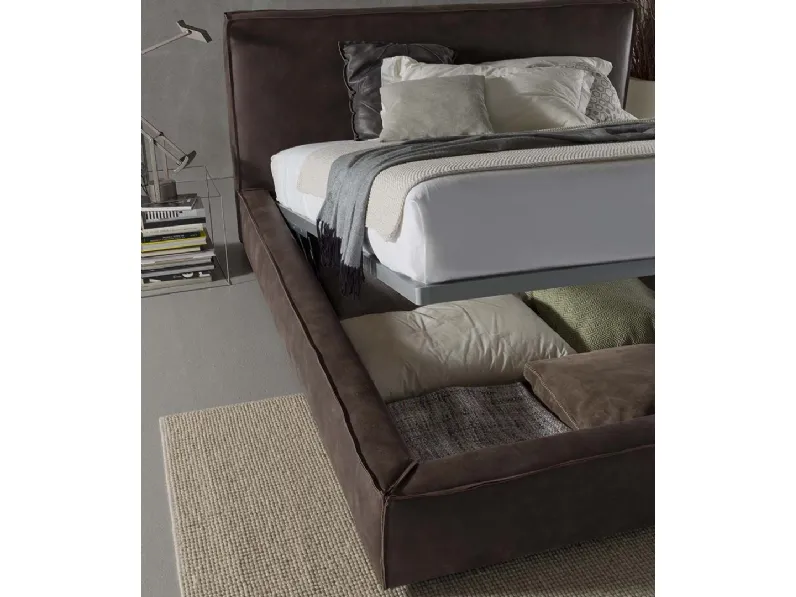 Letto con testiera e box contenitore Club di Flexstyle