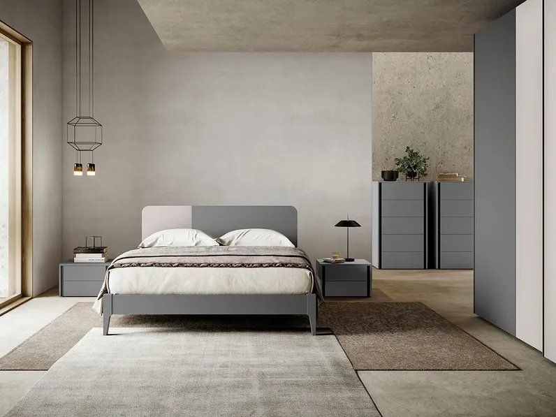Letto con testiera Sector di Colombini Casa