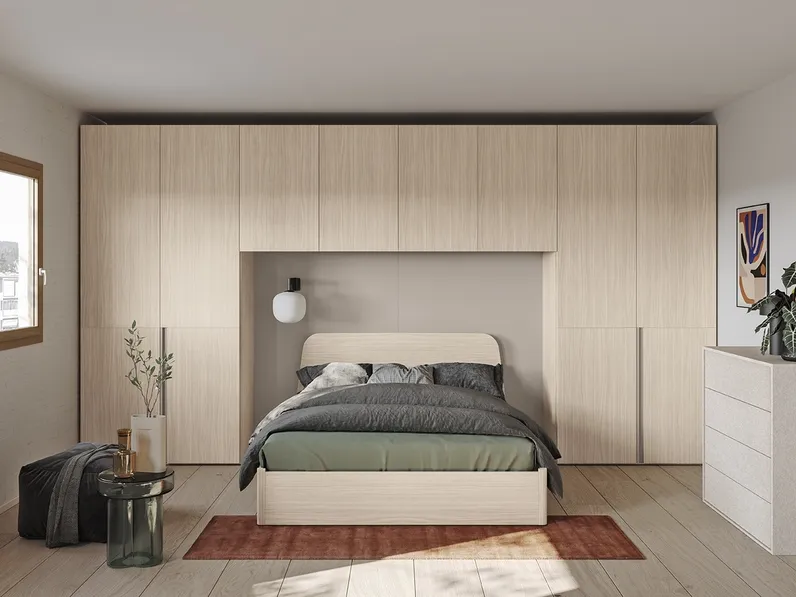 Letto con testiera Virgo di Colombini Casa