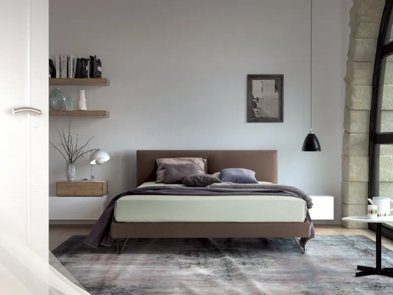 Letto matrimoniale in pelle Elegante di Confort Line