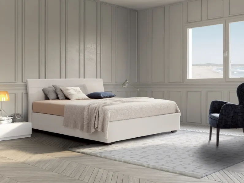 Letto in tessuto con testiera Limbo di Confort Line