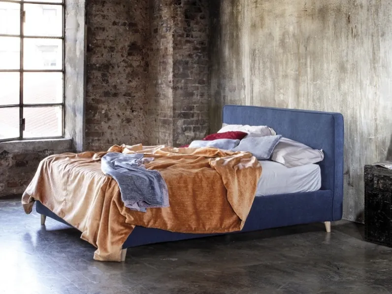 Letto in tessuto con testiera Oracle di Confortplus