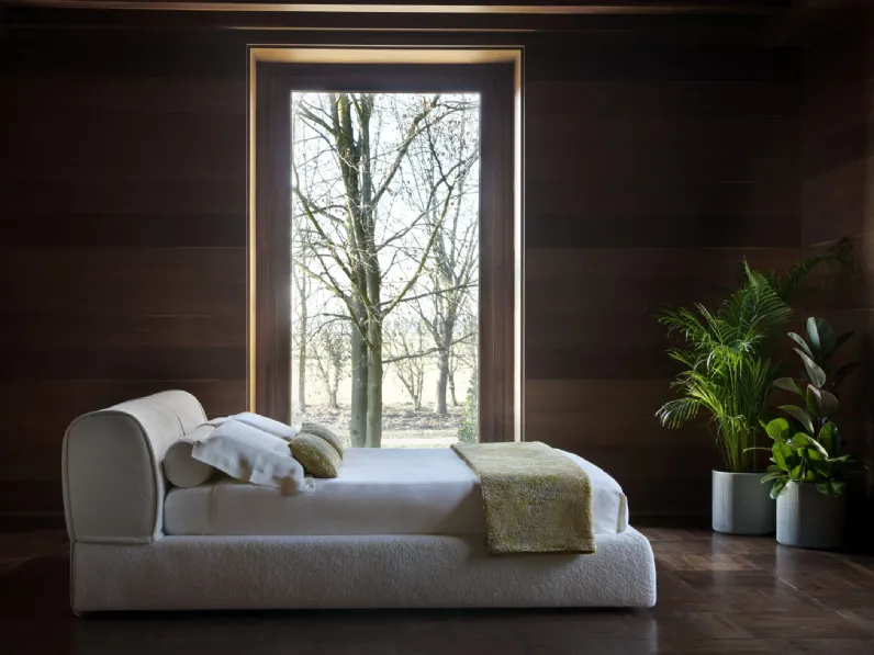 Letto imbottito Bergère di Conte