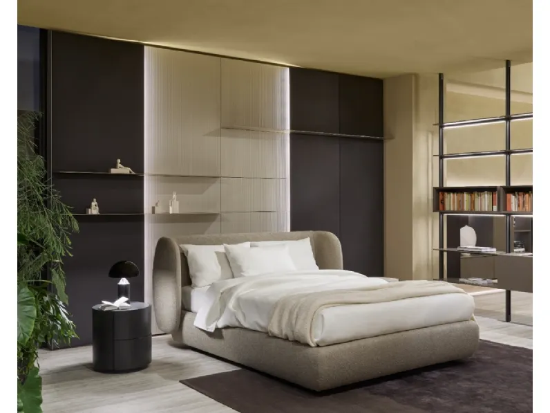 Letto imbottito Cosy con box contenitore di Sangiacomo