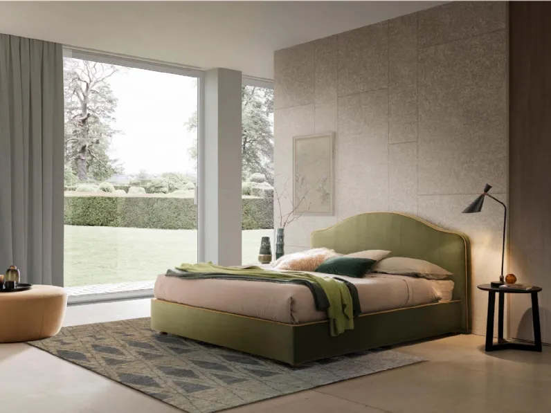 Letto classico con testiera sagomata Cassiopea di DHome