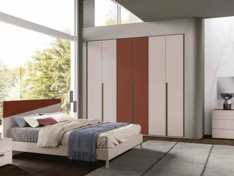 Letto con testiera Diagonal di Artigianmobili