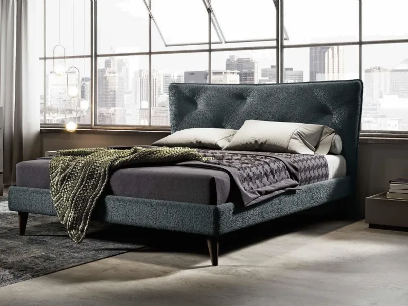 Letto imbottito Dione di Imab