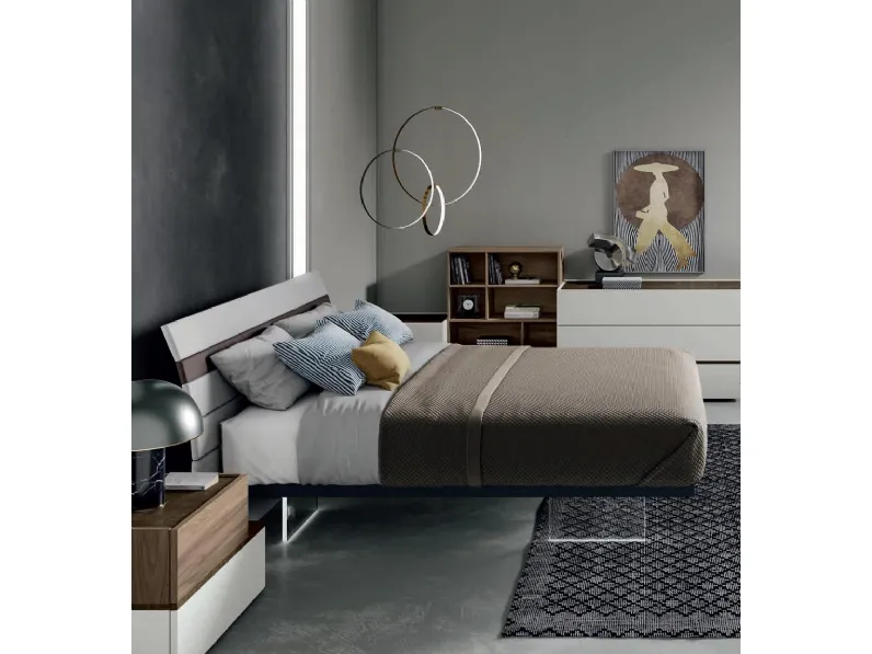 Letto Doga Rivestito in tessuto di Artigianmobili