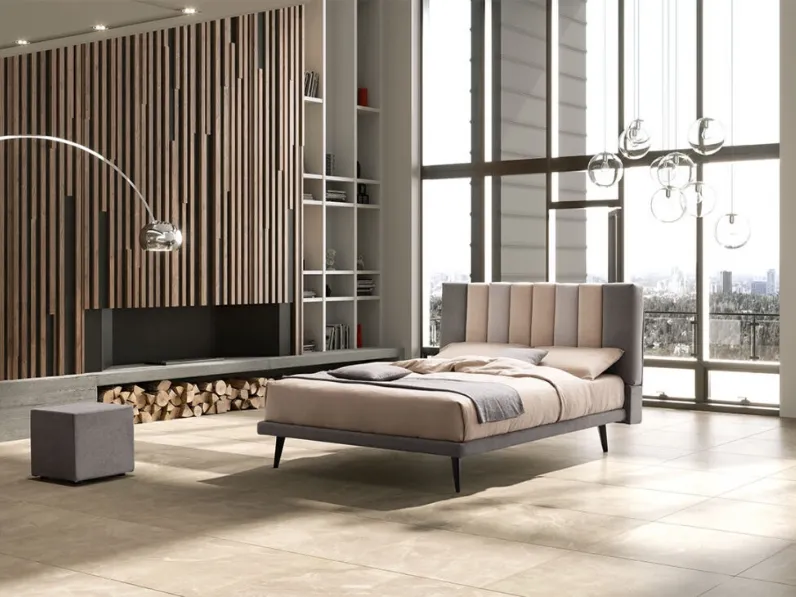 Letto imbottito Domino 24 di Stilfar Italia