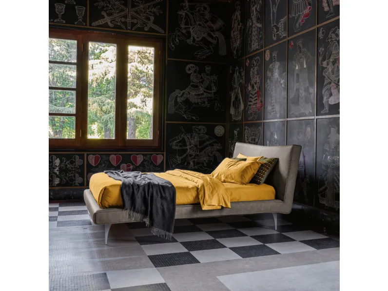 Letto in pelle Gio di Dorelan Letti