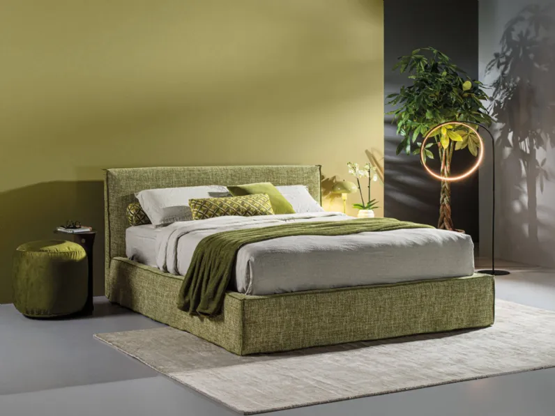 Letto in tessuto con contenitore Dress di Respace