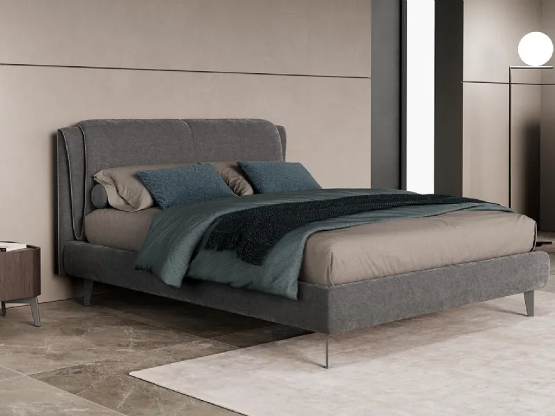 Letto in tessuto Dress Slim di Novaluna