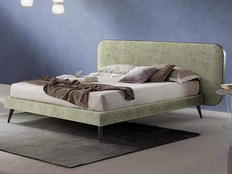 Letto in tessuto Elysium Slym di Novaluna