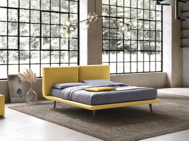 Letto Enea 24 in tessuto imbottito di Stilfar Italia