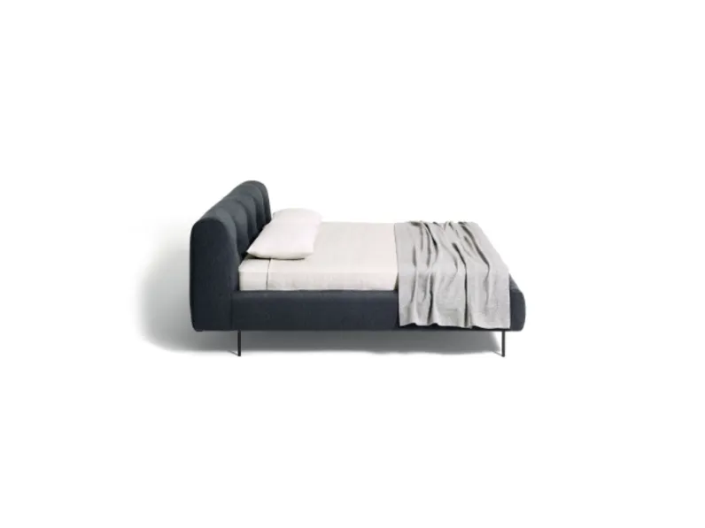 Letto in tessuto imbottito Erei di De Padova
