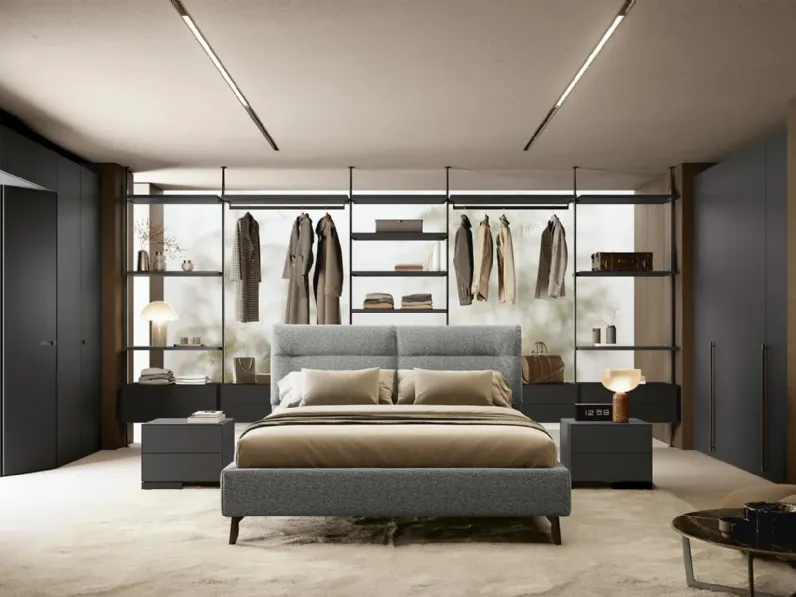 Letto in tessuto Etienne di Febal Casa