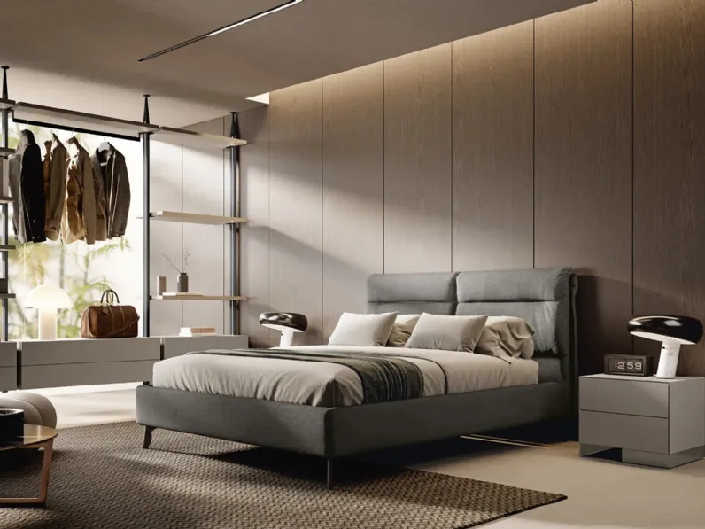 Letto in tessuto Etienne di Febal Casa