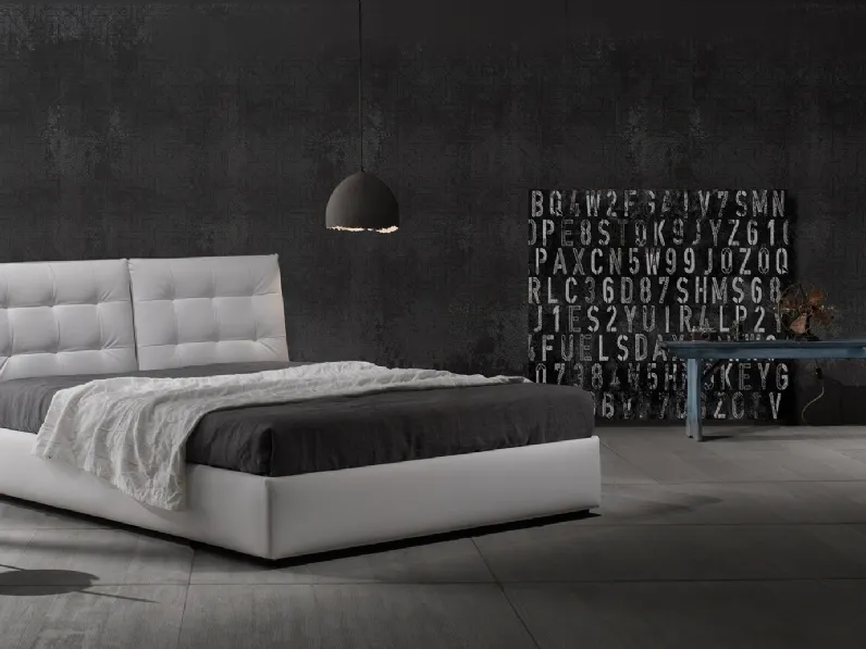Letto in vellutino imbottito Zoè Quattro Ring 28 di Excò