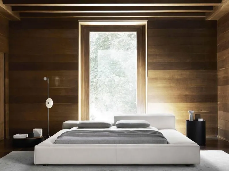 Letto imbottito con testiera Extrasoft Bed di Living Divani