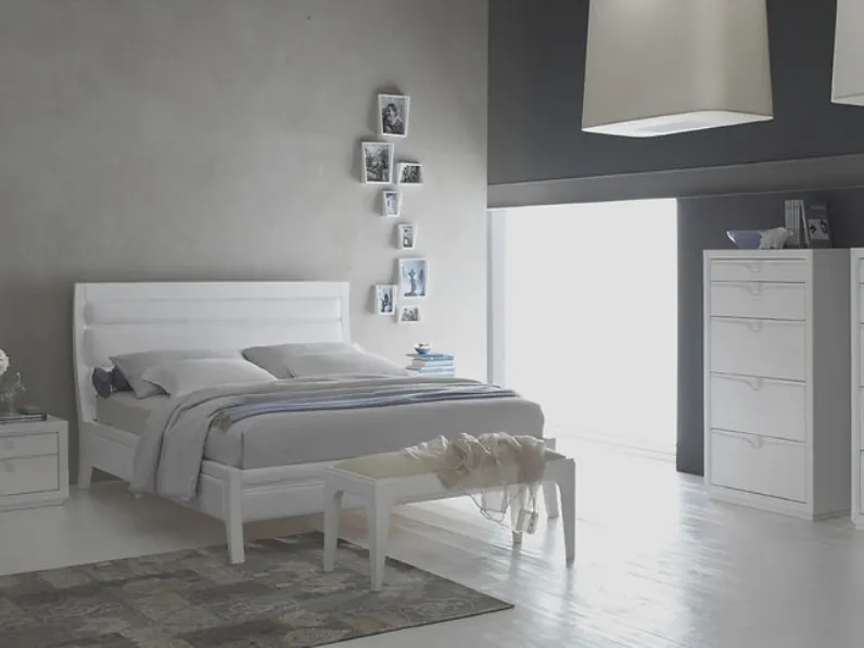 Letto matrimoniale Line di Fasolin