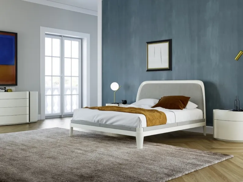 Letto matrimoniale con testiera Jacqueline di Fazzini
