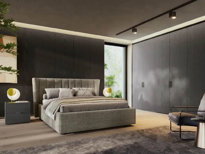 Letto in tessuto con testiera Allure di Febal Casa