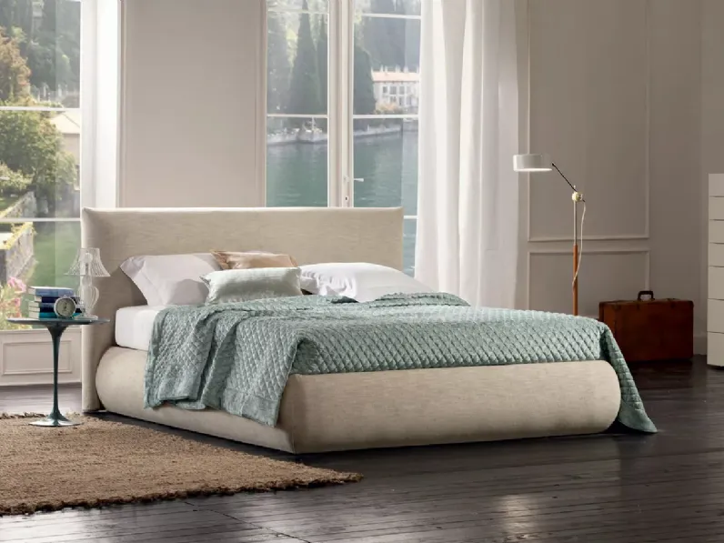 Letto Feeling in tessuto imbottito di Oggioni