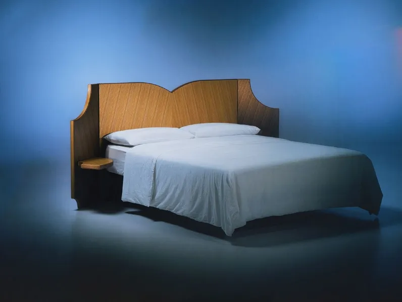 Letto Fiocco con testiera in legno di Bolzan Letti