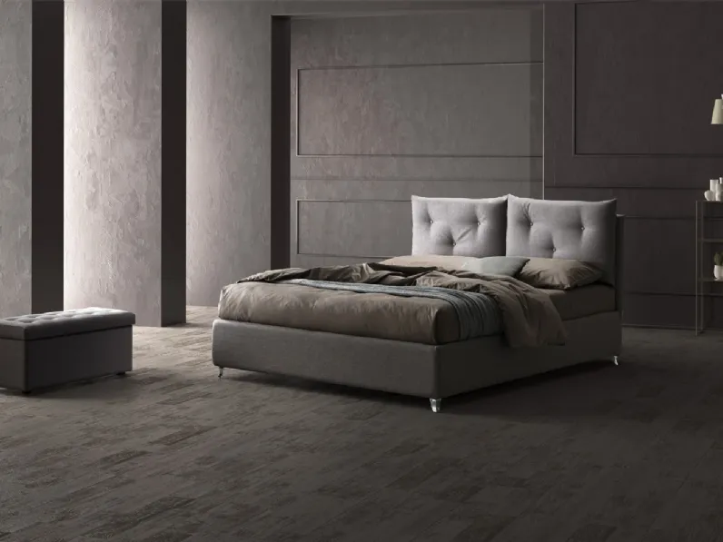 Letto in tessuto imbottito Fiona di Stilfar Italia